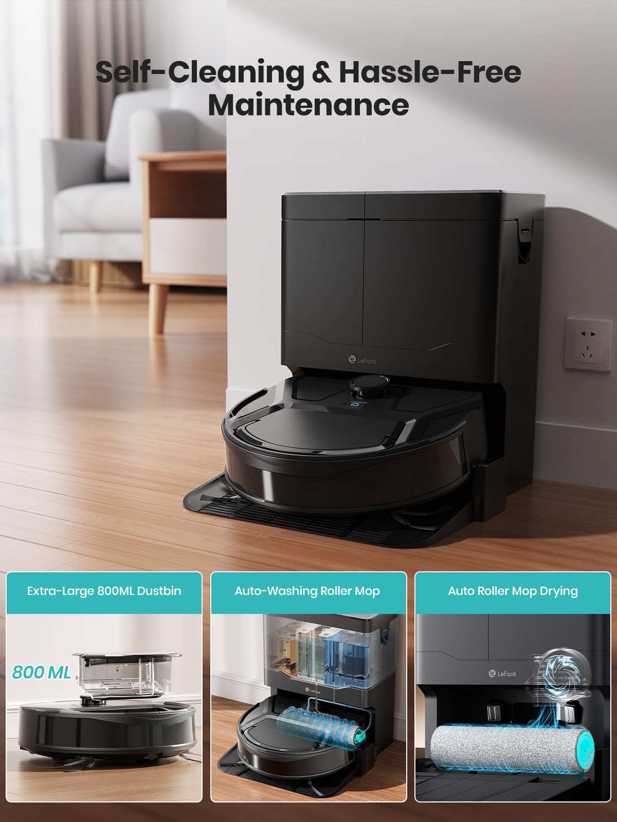 Amazon.com - Lefant Robot Vacuum and Mop, 18000Pa Strong Suction